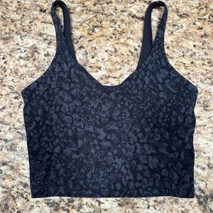 Lululemon Align Tank Size 6 Wild Thing Camo Deep Coal Multi